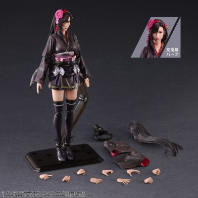 FINAL FANTASY 7 REMAKE TIFA LOCKHART EXOTIC DRESS PLAY ARTS KAI ACTION FIGURE SQUARE ENIX