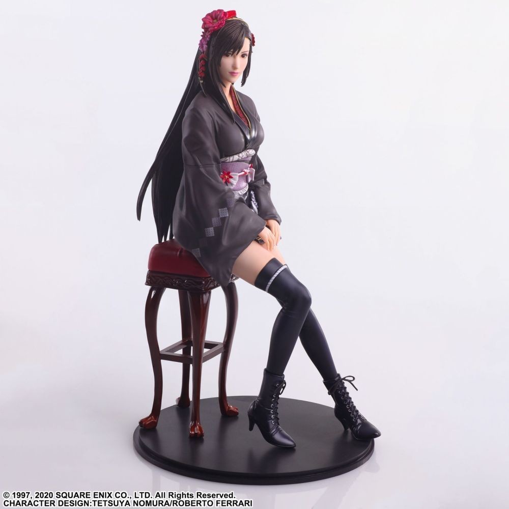 FINAL FANTASY 7 REMAKE TIFA LOCKHART EXOTIC DRESS STATICART STATUA FIGURE SQUARE ENIX