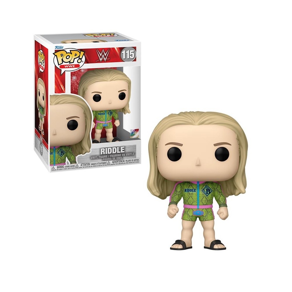 FUNKO FUNKO POP! WWE RIDDLE BOBBLE HEAD FIGURE