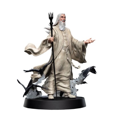LORD OF THE RINGS SARUMAN THE WHITE 26CM STATUA FIGURES OF FANDOM WETA