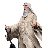 WETA LORD OF THE RINGS SARUMAN THE WHITE 26CM STATUE FIGURES OF FANDOM