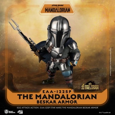 STAR WARS THE MANDALORIAN BESKAR ARMOR EGG ATTACK ACTION FIGURE BEAST KINGDOM