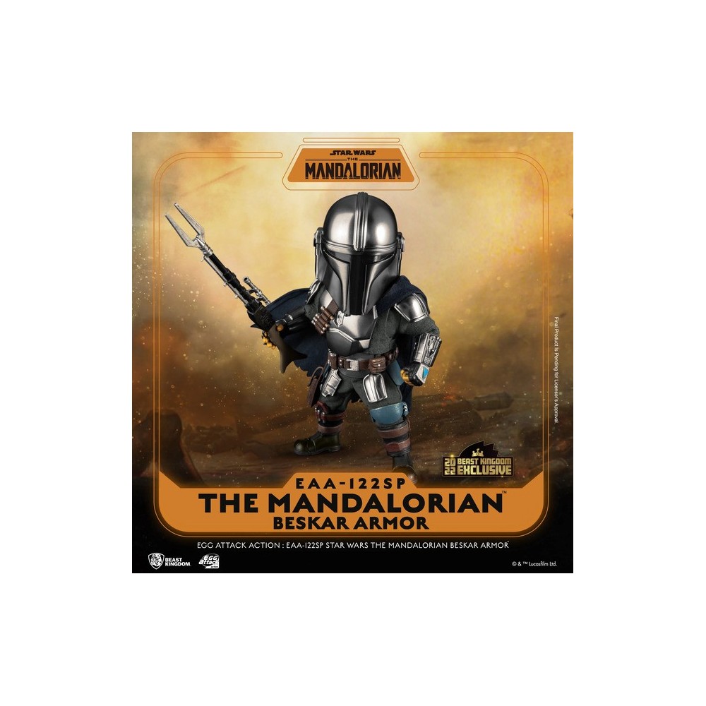 STAR WARS THE MANDALORIAN BESKAR ARMOR EGG ATTACK ACTION FIGURE BEAST KINGDOM