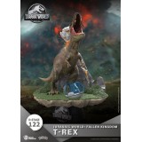 D-STAGE JURASSIC WORLD FALLEN KINGDOM T-REX STATUA FIGURE DIORAMA BEAST KINGDOM