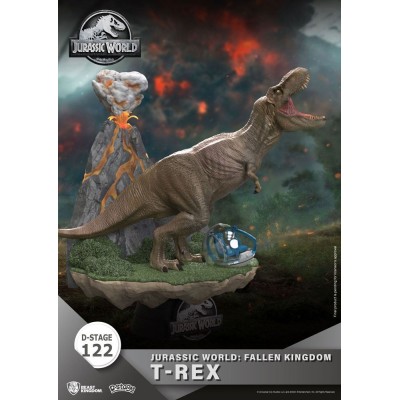 BEAST KINGDOM D-STAGE JURASSIC WORLD FALLEN KINGDOM T-REX STATUE FIGURE DIORAMA