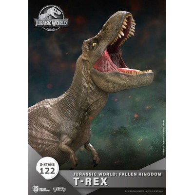 D-STAGE JURASSIC WORLD FALLEN KINGDOM T-REX STATUA FIGURE DIORAMA BEAST KINGDOM