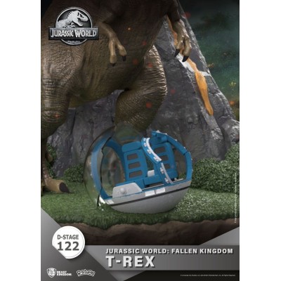 BEAST KINGDOM D-STAGE JURASSIC WORLD FALLEN KINGDOM T-REX STATUE FIGURE DIORAMA