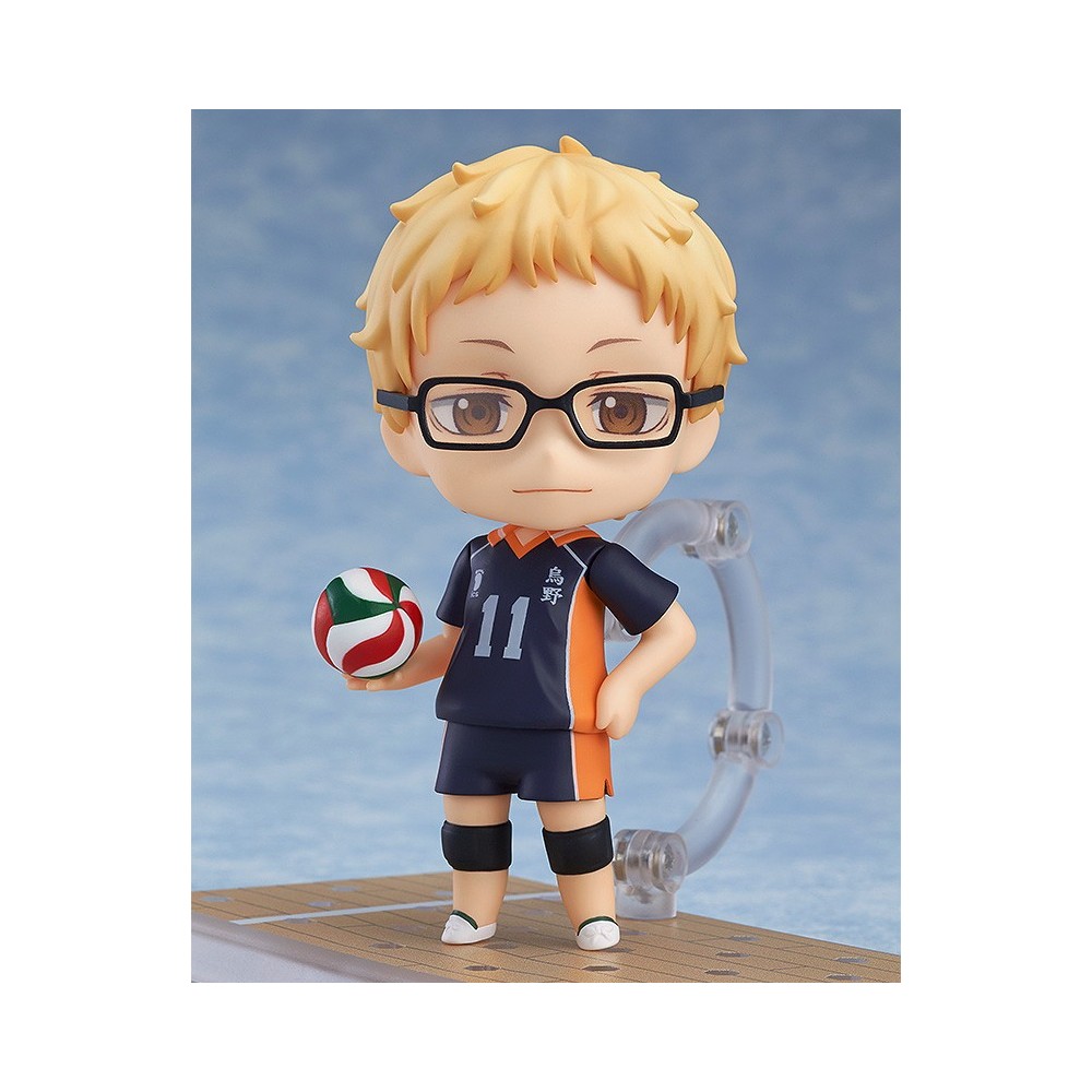 HAIKYU KEI TSUKISHIMA NENDOROID ACTION FIGURE ORANGE ROUGE