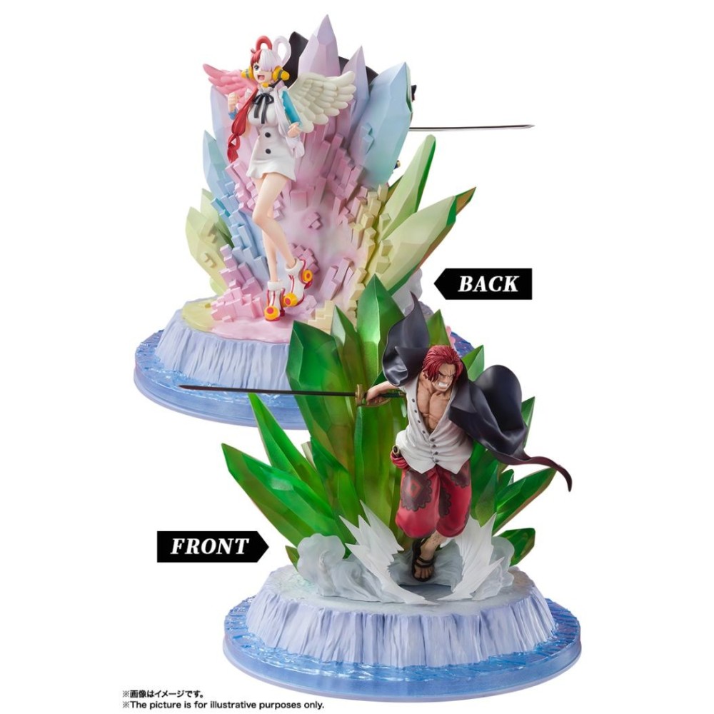 BANDAI ONE PIECE SHANKS AND UTA EXTRA BATTLE FIGUARTS ZERO FIGURE STATUE
