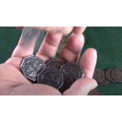 ZOMBIE 24 METAL COINS SET MONETE DRAWLAB ENTERTAINMENT