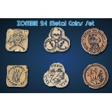 ZOMBIE 24 METAL COINS SET MONETE DRAWLAB ENTERTAINMENT