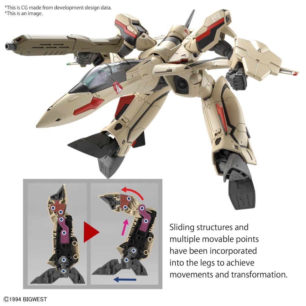BANDAI HG MACROSS YF-19 1/100 MODEL KIT ACTION FIGURE