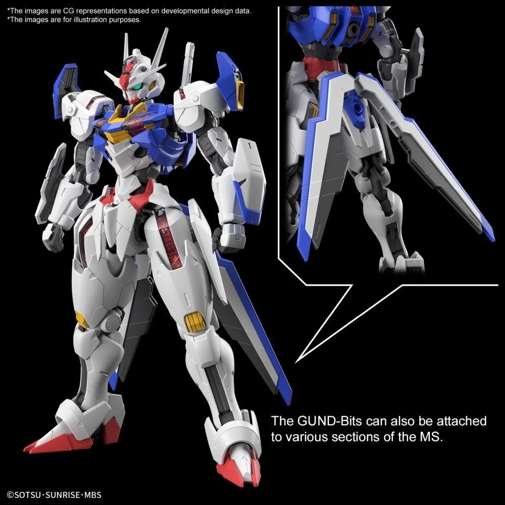 BANDAI FULL MECHANICS GUNDAM AERIAL THE WITCH FROM MERCURY 1/100 MODEL KIT ACTION FIGURE