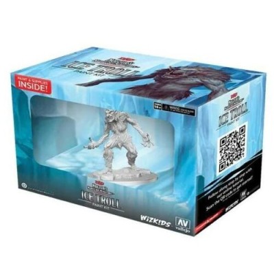 DUNGEONS AND DRAGONS NOLZUR'S ICE TROLL XL PAINT KIT MINIATURE WIZKIDS