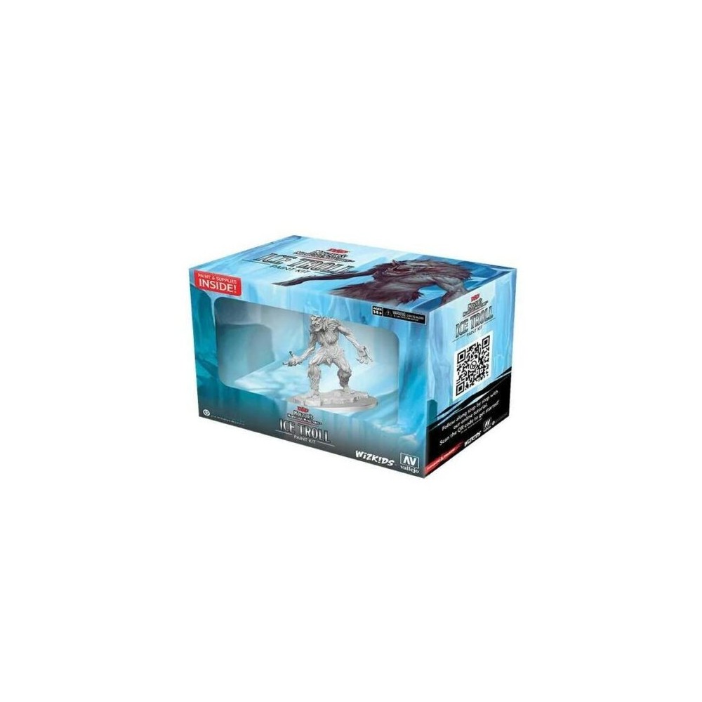 DUNGEONS AND DRAGONS NOLZUR'S ICE TROLL XL PAINT KIT MINIATURE WIZKIDS