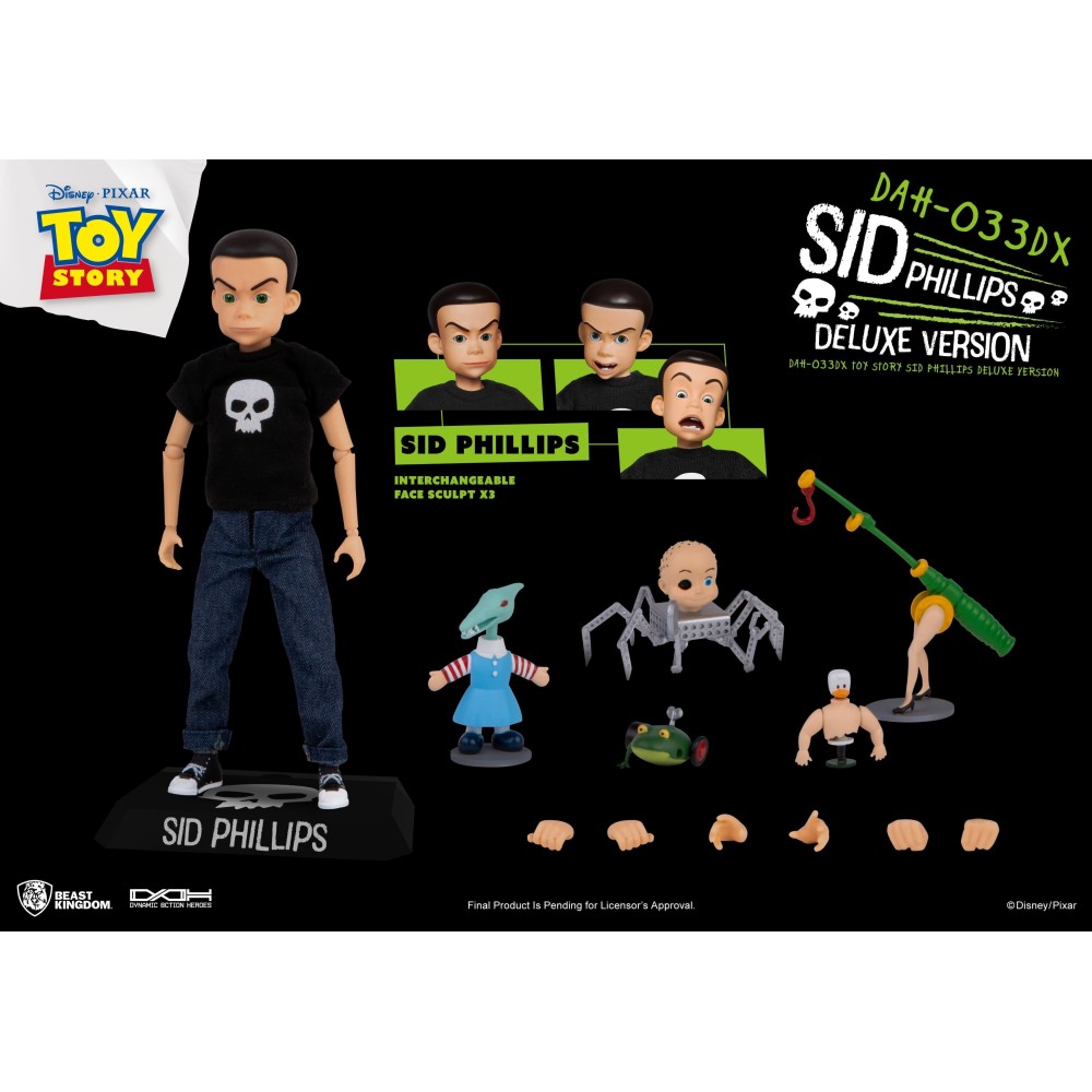 BEAST KINGDOM TOY STORY SID PHILLIPS DAH-033DX DELUXE ACTION FIGURE