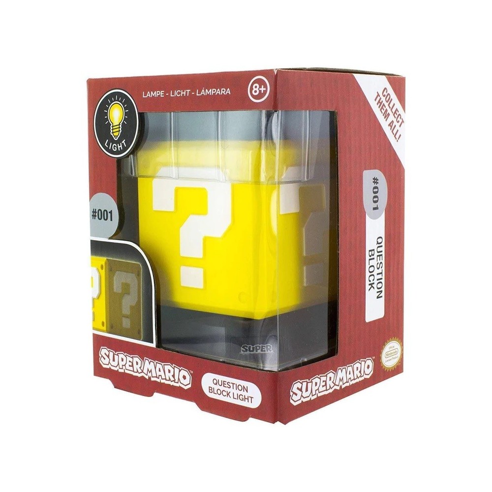 SUPER MARIO QUESTION BLOCK LIGHT LAMPADA PALADONE PRODUCTS