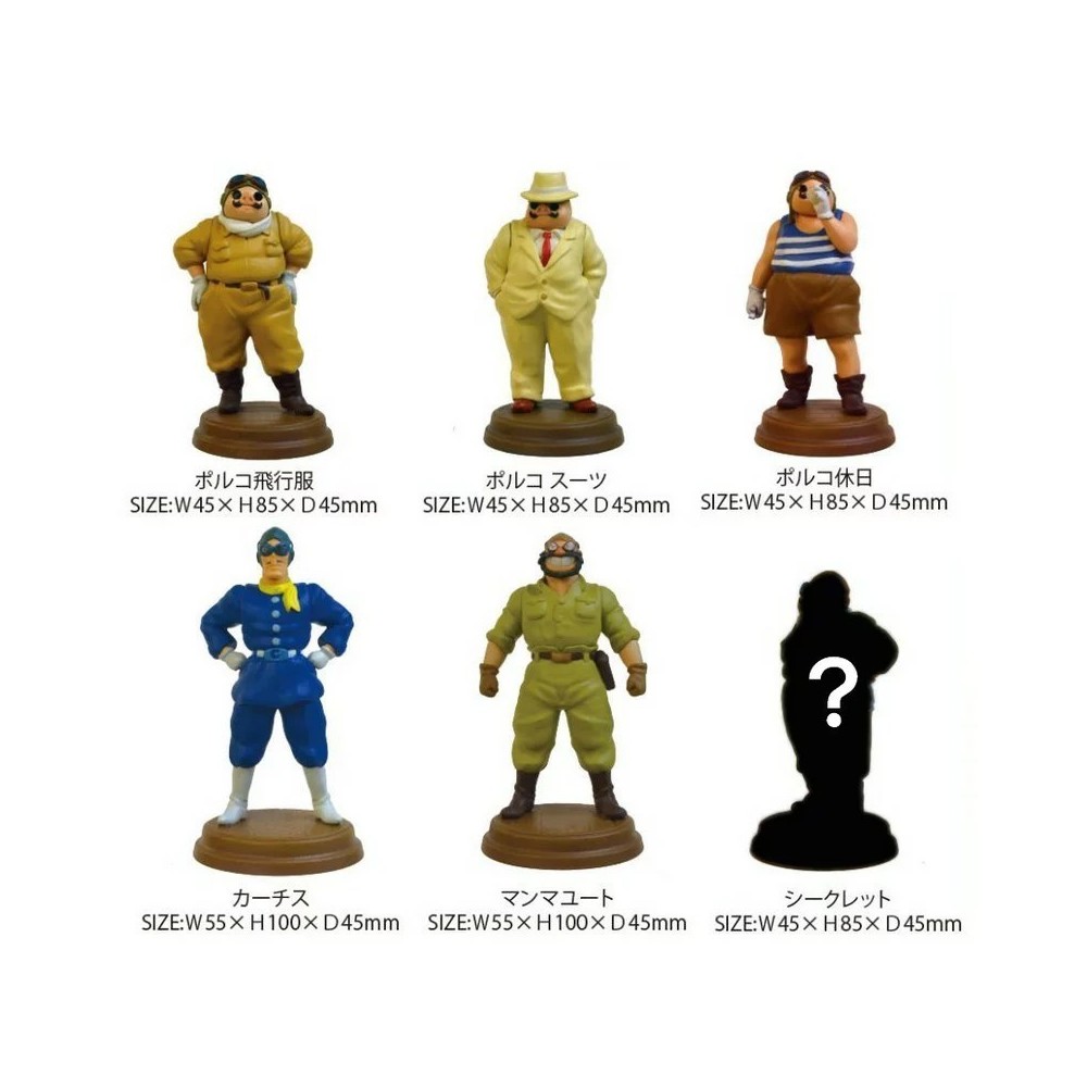 STUDIO GHIBLI PORCO ROSSO COLLECTION DISPLAY SET 6 MINI FIGURES