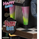 HAPPY DAYS FONZIE WITH JUKEBOX STATUA 30 CM 1/6 OLD AND RARE RESINA FIGURE INFINITE STATUE