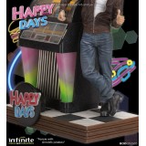 INFINITE STATUE HAPPY DAYS FONZIE WITH JUKEBOX STATUE 30 CM 1/6 OLD AND RARE RESIN FIGURE