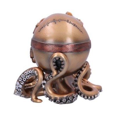 OCTO RESPIRAT BRONZE STEAMPUNK SKULL STATUA NEMESIS NOW