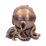 NEMESIS NOW OCTO RESPIRAT BRONZE STEAMPUNK SKULL STATUE