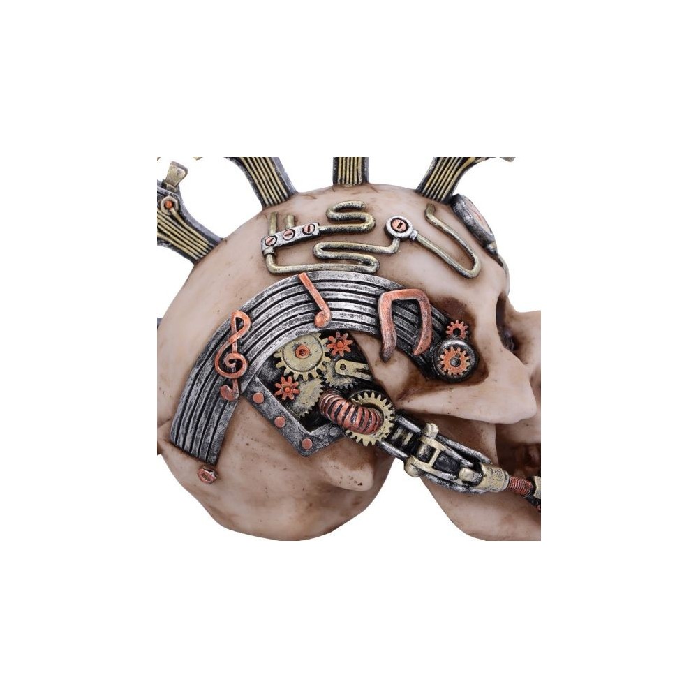 NEMESIS NOW STRIKE A CHORD STEAMPUNK SKULL STATUE