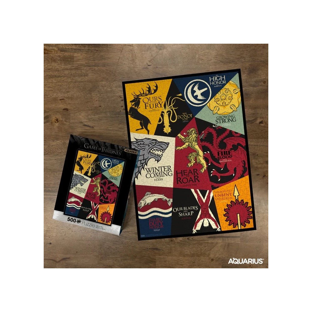 GAME OF THRONES MOTTOS 500 PCS PUZZLE 50X35CM AQUARIUS ENT
