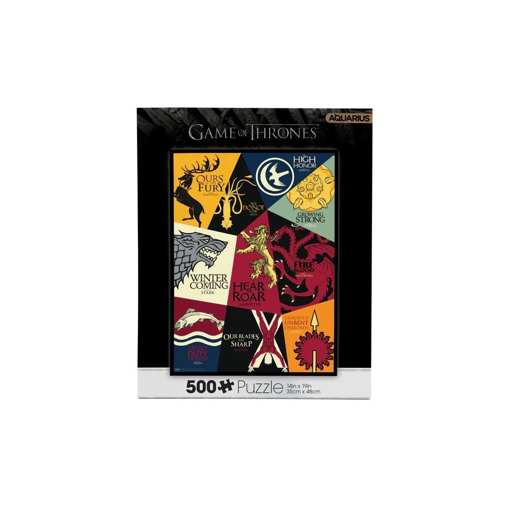 GAME OF THRONES MOTTOS 500 PCS PUZZLE 50X35CM AQUARIUS ENT