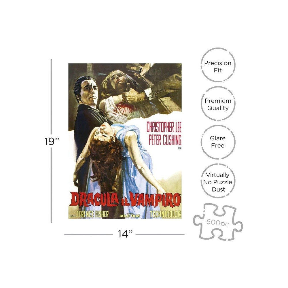 AQUARIUS ENT HAMMER HOUSE OF HORROR DRACULA 500 PCS PUZZLE JIGSAW 50X35CM