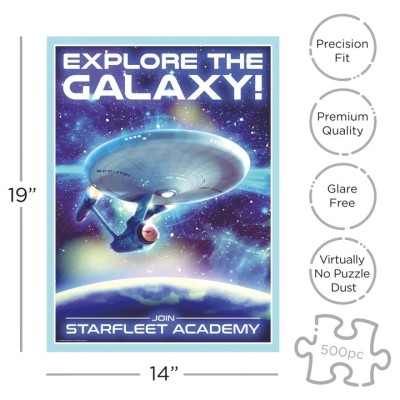 AQUARIUS ENT STAR TREK 500 PCS PUZZLE JIGSAW 50X35CM