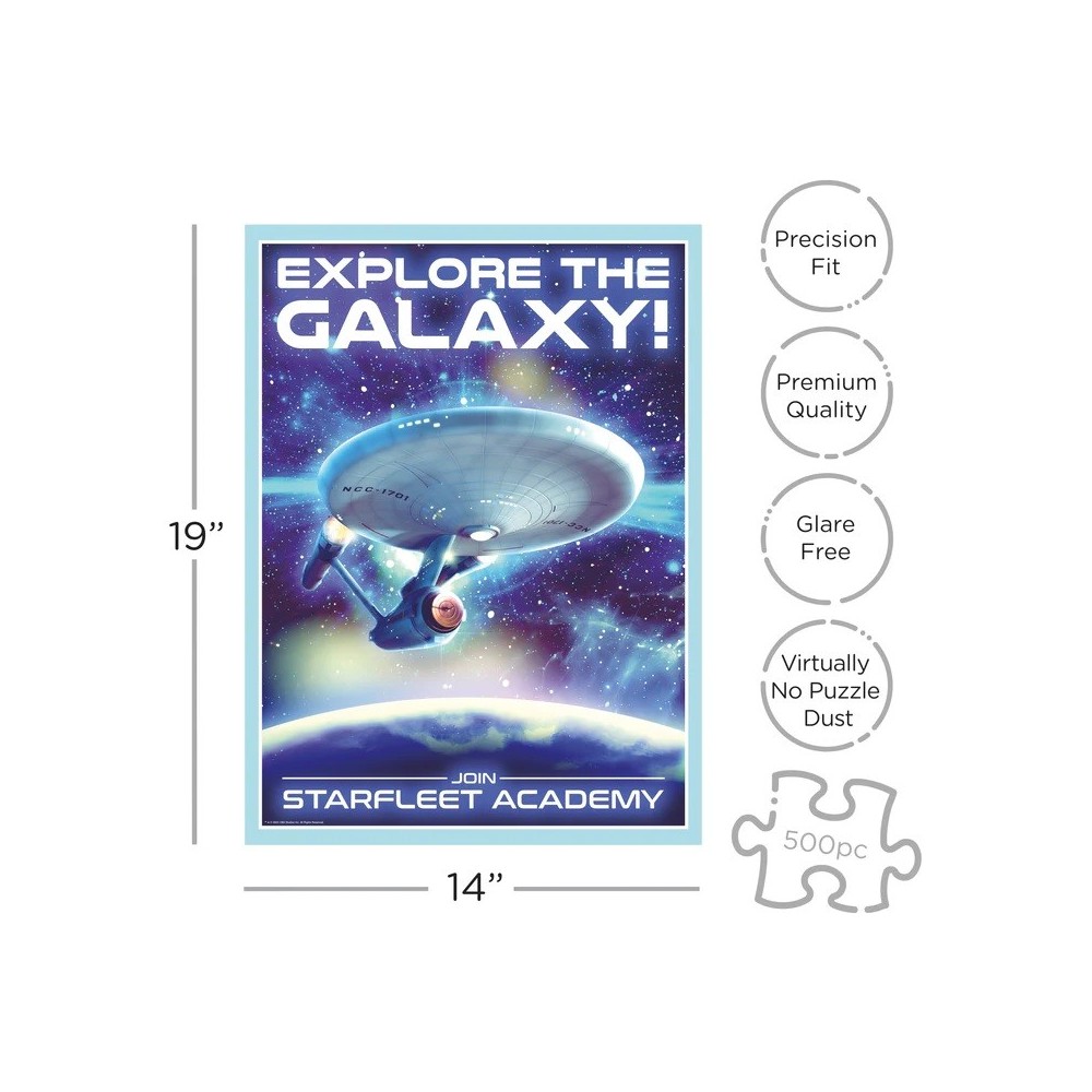 STAR TREK 500 PCS PUZZLE 50X35CM AQUARIUS ENT