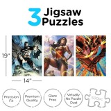 DC COMICS HEROES 3X 500 PCS PUZZLE 47X35CM AQUARIUS ENT