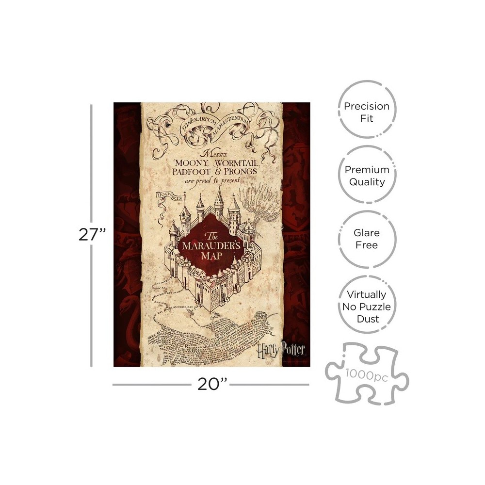 AQUARIUS ENT HARRY POTTER THE MARAUDER'S MAP 1000 PCS PUZZLE JIGSAW 51X69CM
