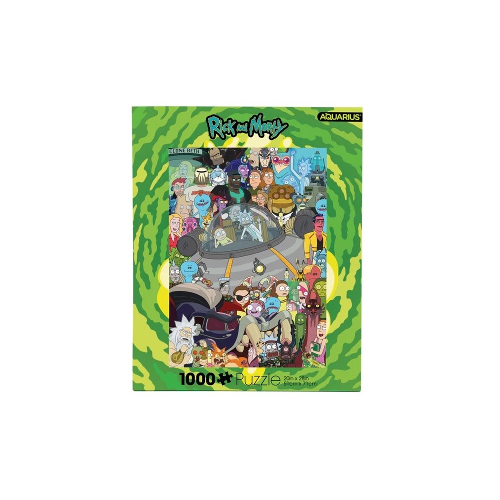 RICK AND MORTY 1000 PCS PUZZLE 51X71CM AQUARIUS ENT