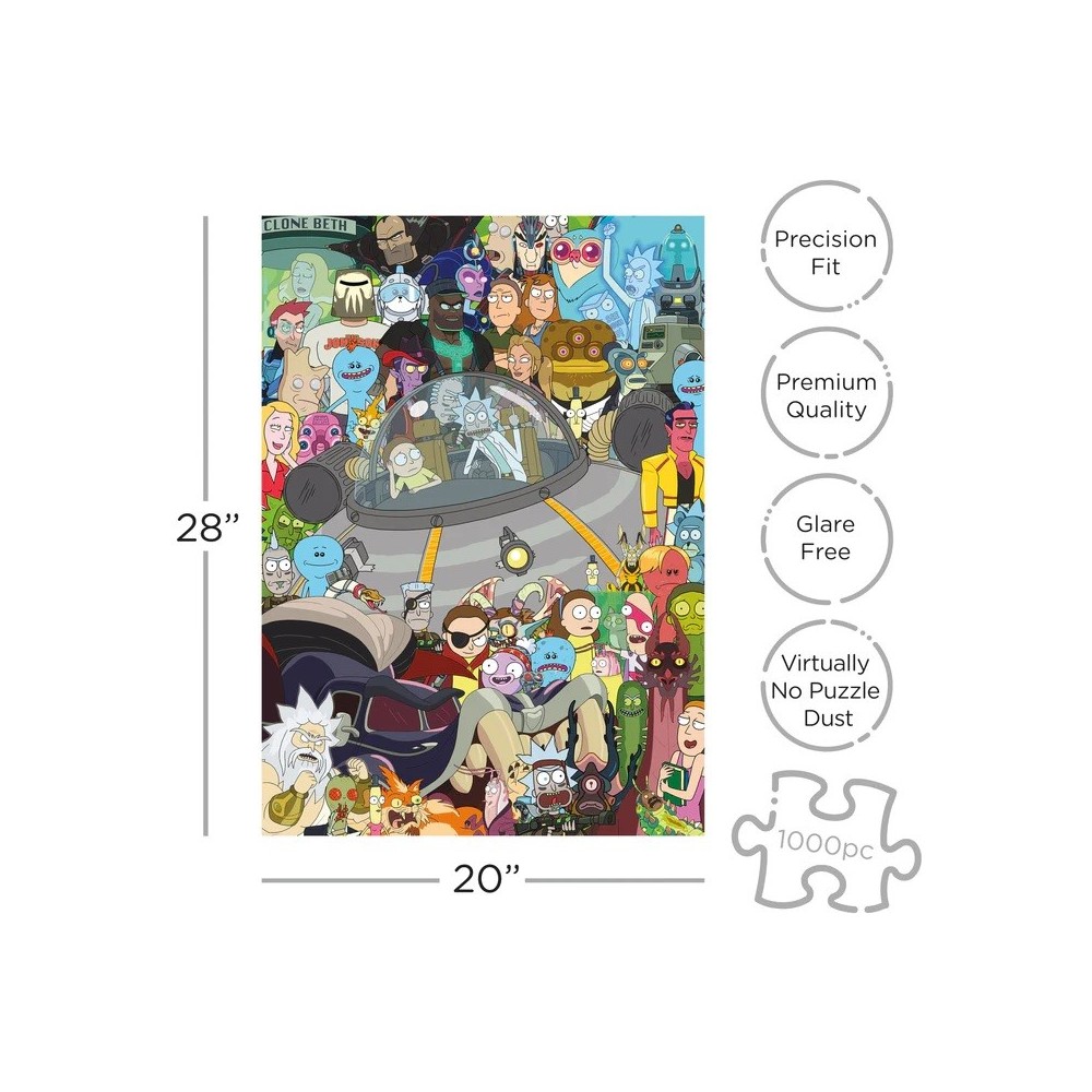 AQUARIUS ENT RICK AND MORTY 1000 PCS PUZZLE JIGSAW 51X71CM