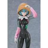 GOOD SMILE COMPANY REBUILD OF EVANGELION REI AYANAMI FARMING VER. POP UP PARADE STATUE FIGURE