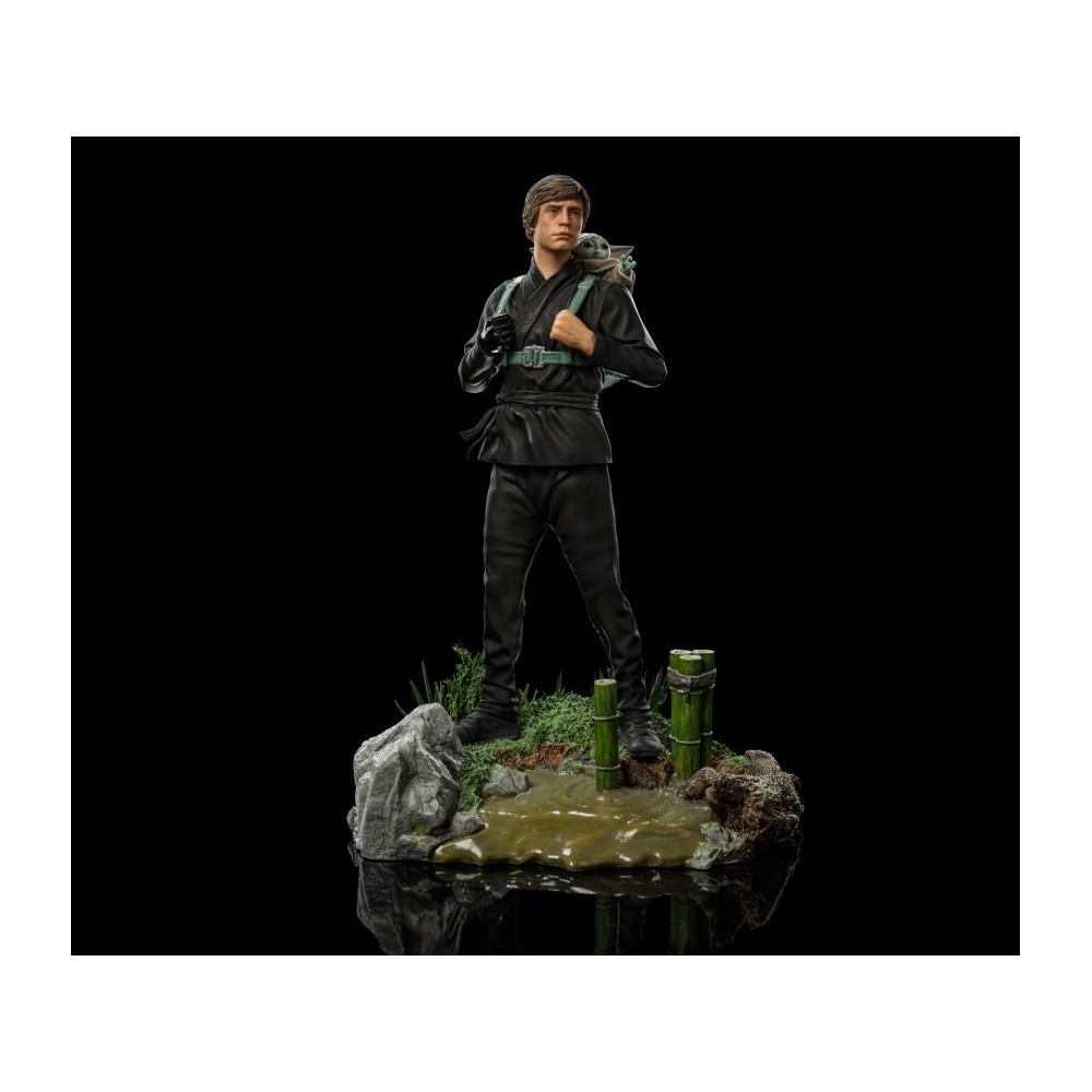 STAR WARS LUKE SKYWALKER AND GROGU BDS ART SCALE 1/10 STATUA FIGURE IRON STUDIOS
