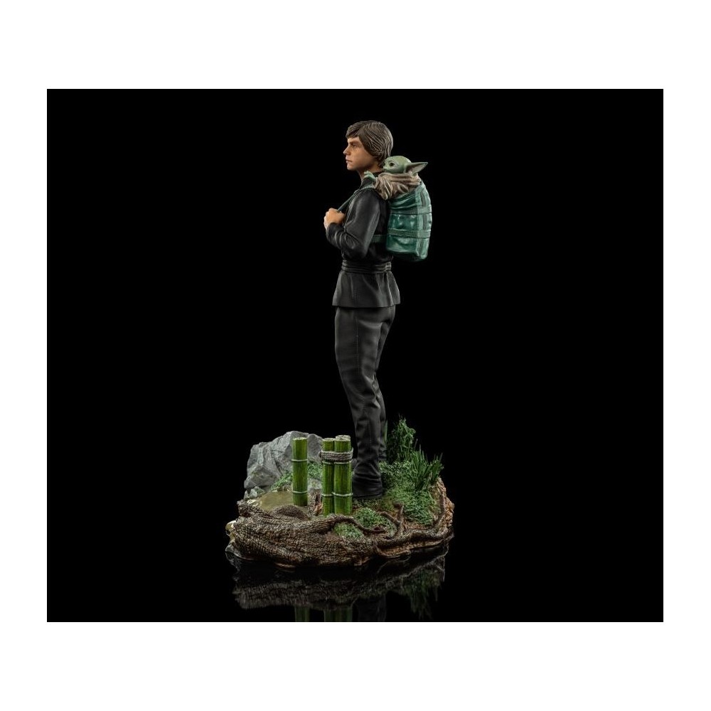STAR WARS LUKE SKYWALKER AND GROGU BDS ART SCALE 1/10 STATUA FIGURE IRON STUDIOS