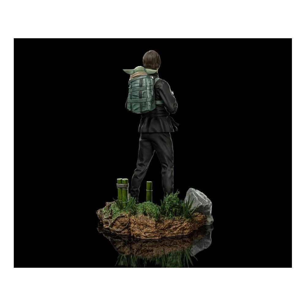 IRON STUDIOS STAR WARS LUKE SKYWALKER AND GROGU BDS ART SCALE 1/10 STATUE FIGURE
