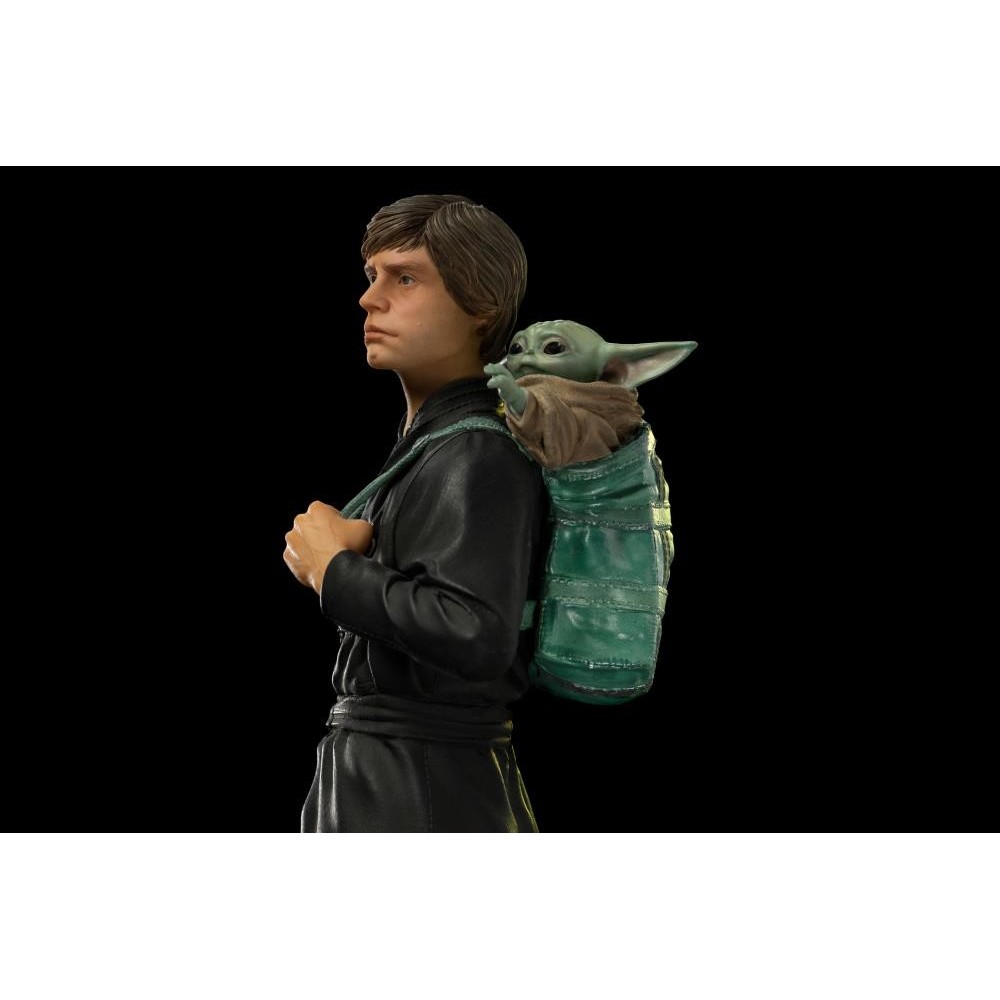 IRON STUDIOS STAR WARS LUKE SKYWALKER AND GROGU BDS ART SCALE 1/10 STATUE FIGURE