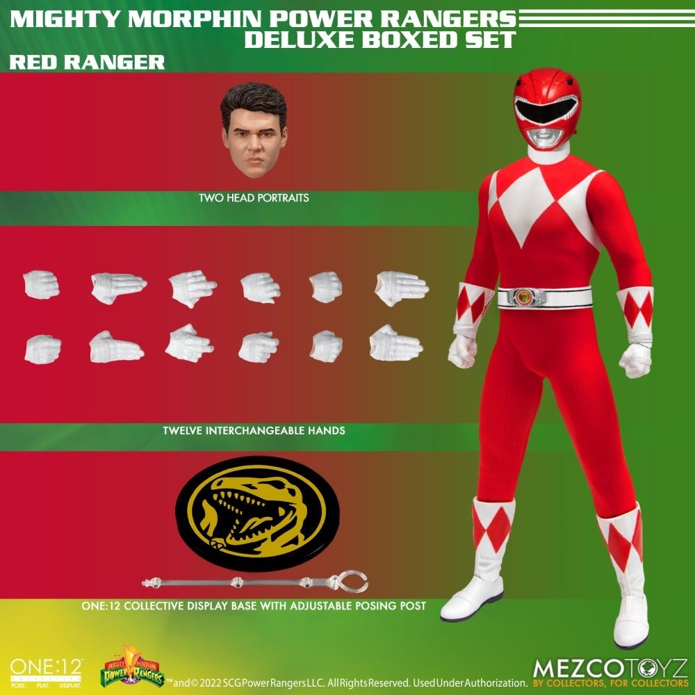 MEZCO TOYS POWER RANGERS ONE:12 COLLECTIVE DELUXE BOXED SET ACTION FIGURE
