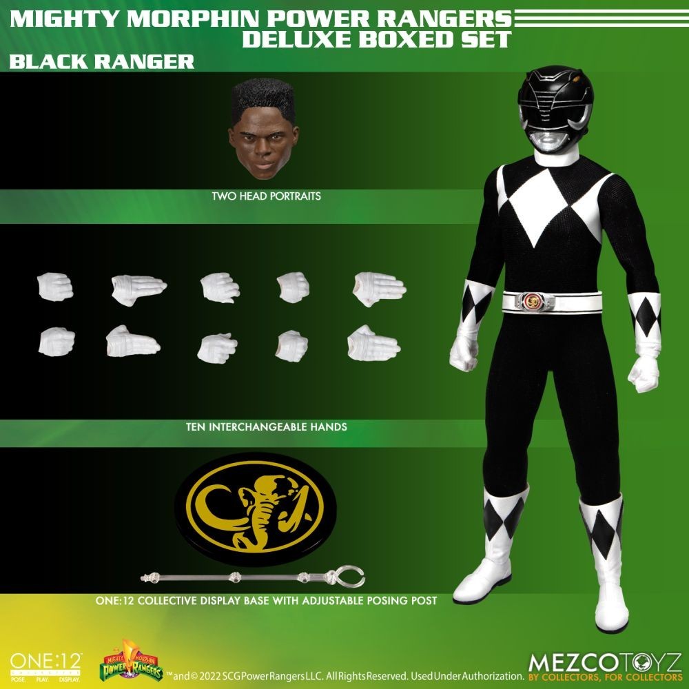 MEZCO TOYS POWER RANGERS ONE:12 COLLECTIVE DELUXE BOXED SET ACTION FIGURE