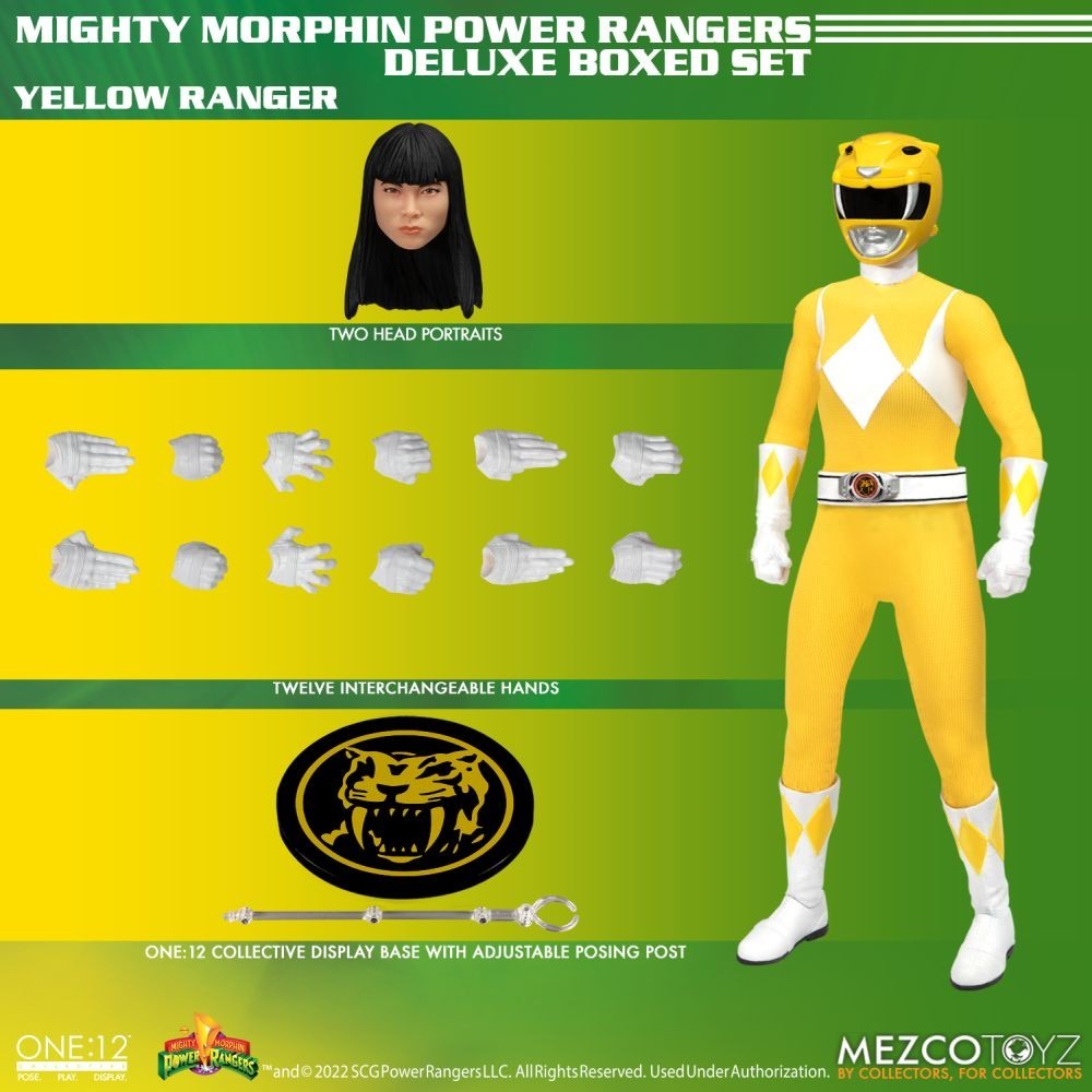 MEZCO TOYS POWER RANGERS ONE:12 COLLECTIVE DELUXE BOXED SET ACTION FIGURE