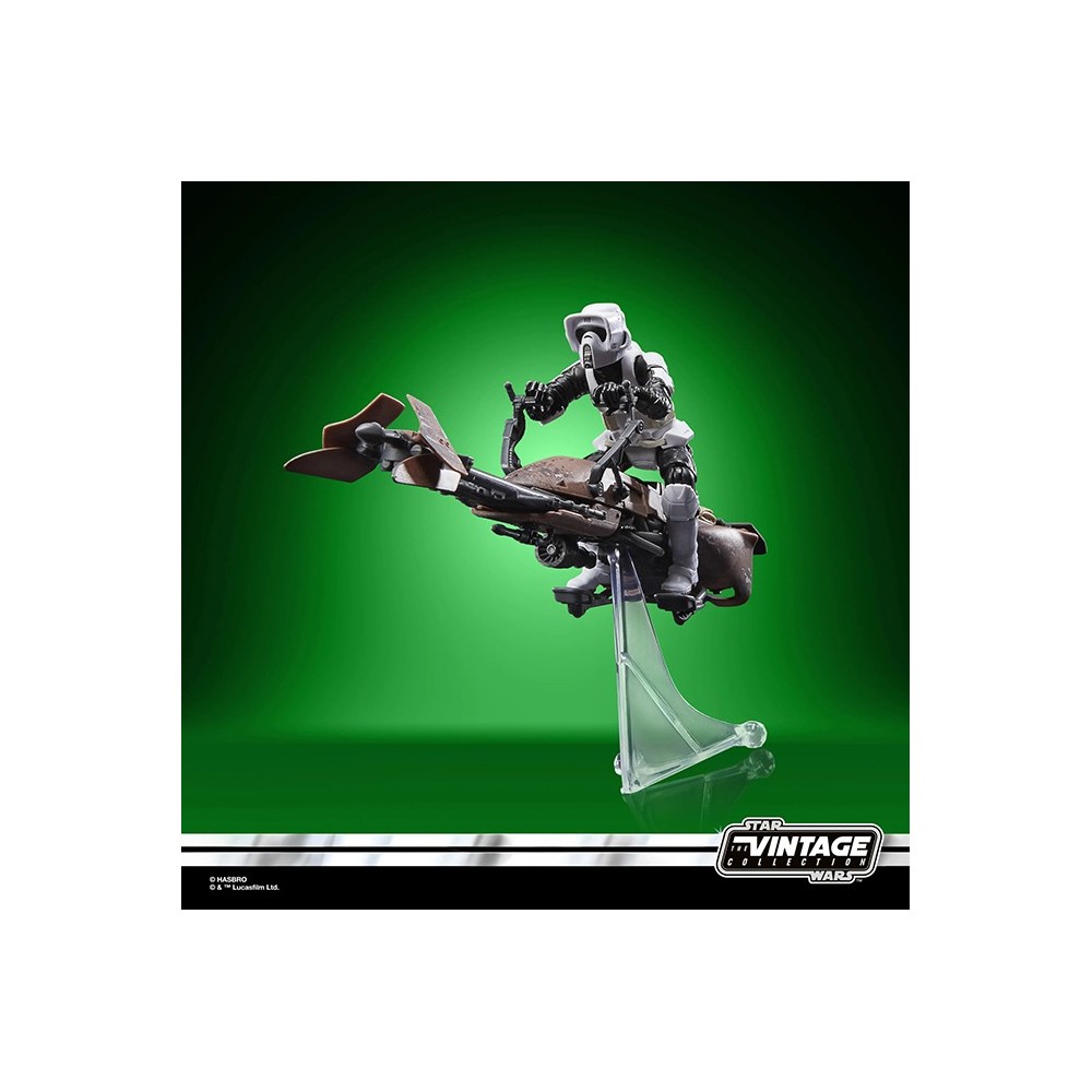 HASBRO STAR WARS VINTAGE COLLECTION SPEEDER BIKE AND SCOUT TROOPER ACTION FIGURE