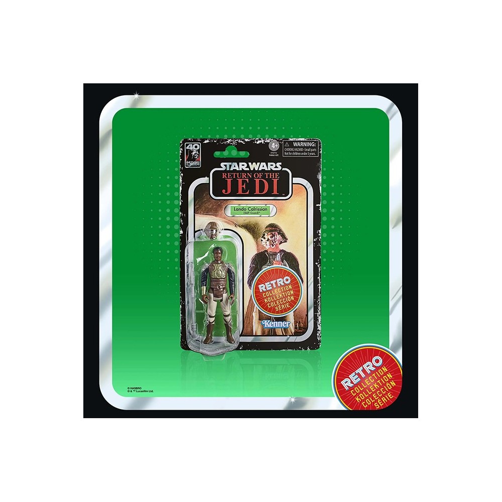 HASBRO STAR WARS RETRO COLLECTION LANDO CALRISSIAN SKIFF GUARD ACTION FIGURE