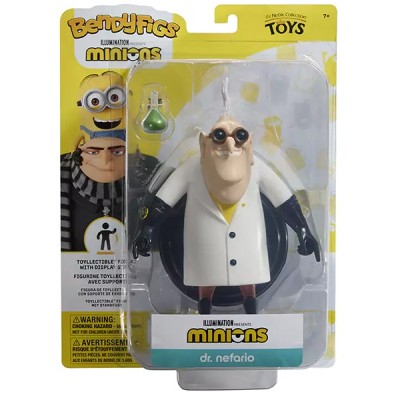 NOBLE COLLECTIONS MINIONS BENDYFIGS DR. NEFARIO ACTION FIGURE