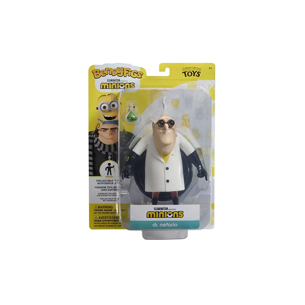 NOBLE COLLECTIONS MINIONS BENDYFIGS DR. NEFARIO ACTION FIGURE