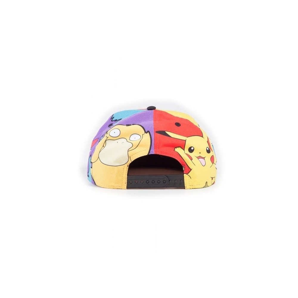 POKEMON MULTI POP ART BASEBALL CAP CAPPELLO DIFUZED
