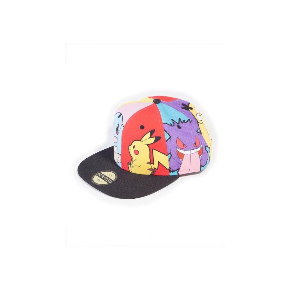 POKEMON MULTI POP ART BASEBALL CAP CAPPELLO DIFUZED